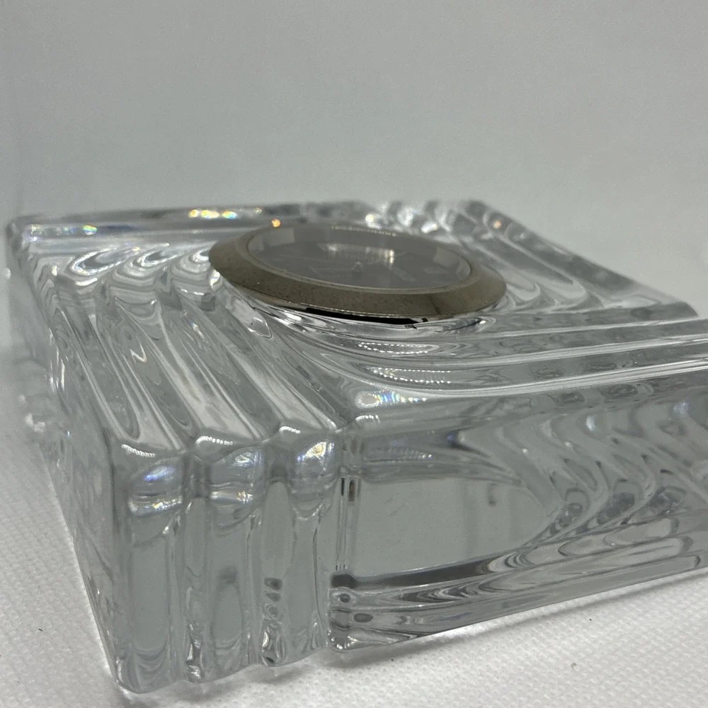 Marquis by Waterford Crystal Black Dial Clock Quartz – Running!